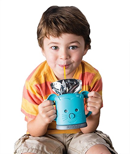 MyDrinky - The Adjustable Juice Box Holder 2 Pack (Aqua/Raspberry)