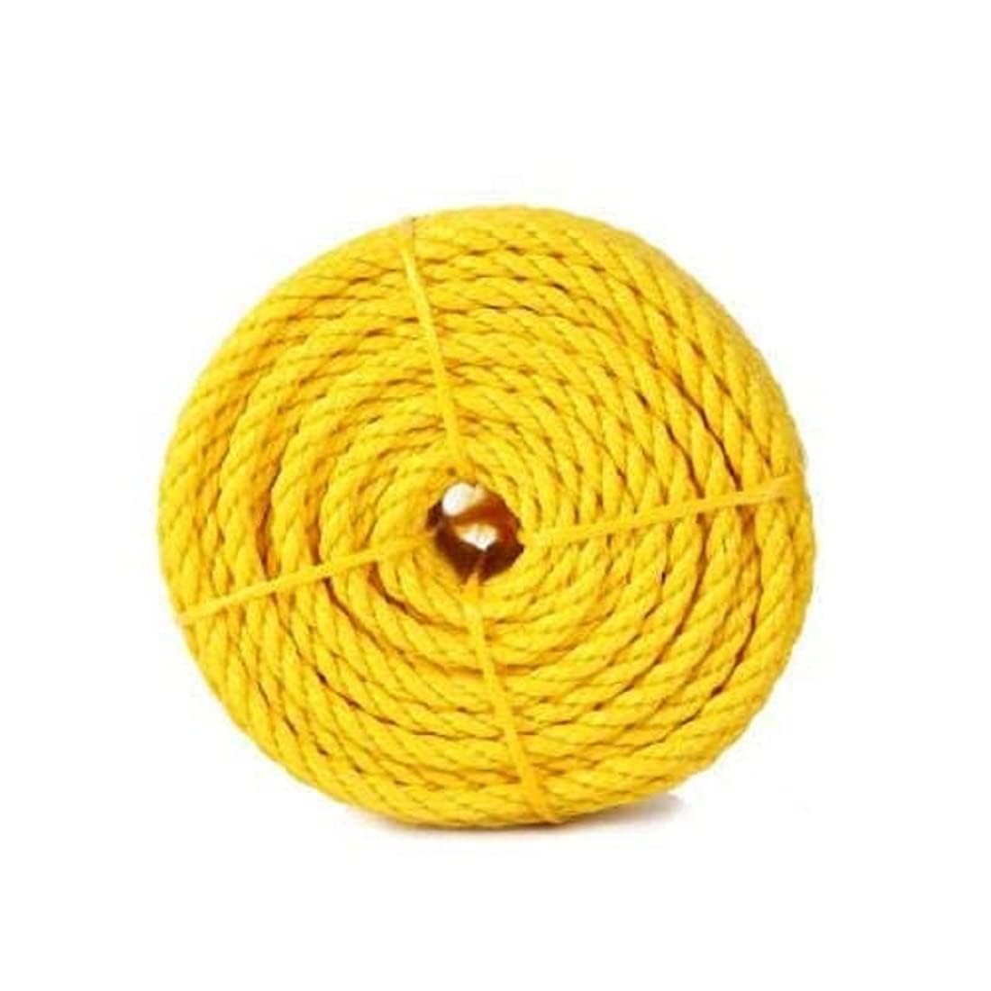 Heavy-Duty Yellow Twisted Utility Rope, High Strength Utility Rope for Marine, Industrial, and Outdoor Use (12 mm, 10 Meter) — Amazon image 3