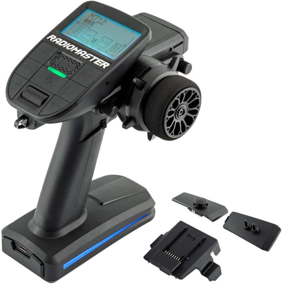 Xiangtat Radiomaster MT12 Surface Radio Controller 2.4G ExpressLRS Or 4in1 Multiprotocol for RC Car Boat (MT12 ELRS with Receiver)