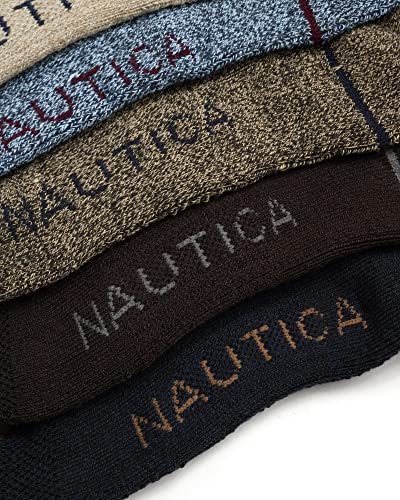 Nautica Mens Crew Socks - 5 Pack Breathable Moisture Wicking Cushioned Athletic Work and Dress Socks for Men (Sizes: 6-12.5)4