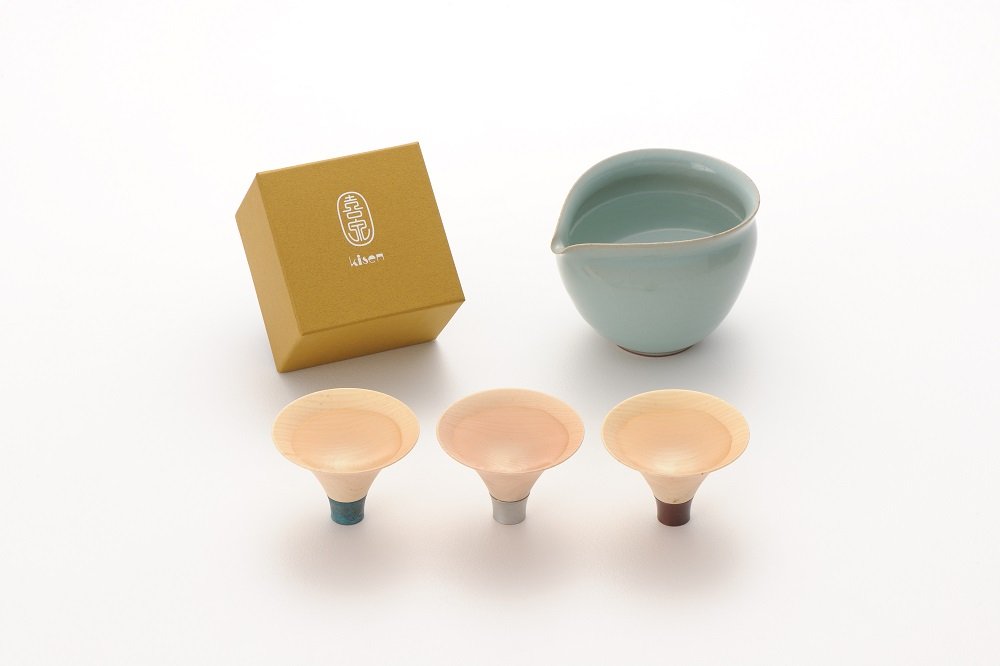 Amazon.co.jp: 喜泉 Guinomi Sake Cup SHORT FUJI (MISTY SILVER
