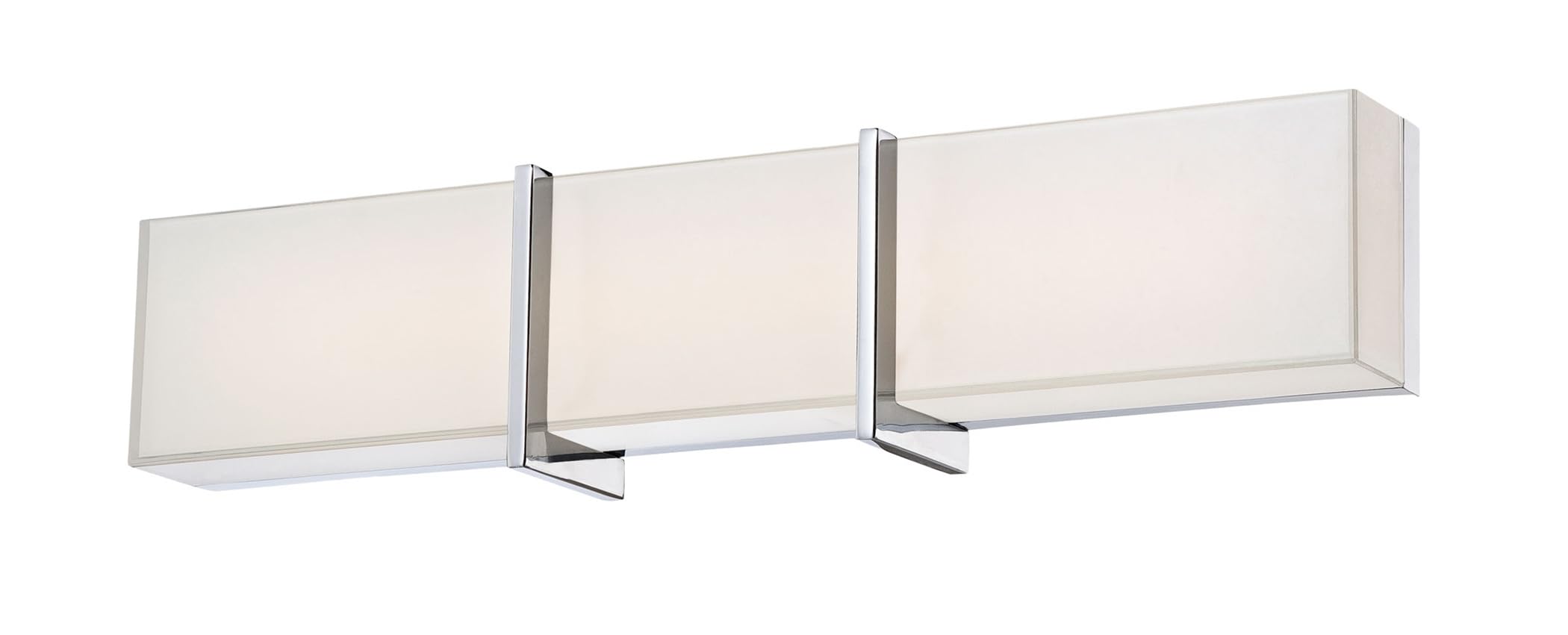 Minka Lavery 2922-77-L High Rise LED Vanity Bath Light, 1-Light, 37 Total Watts, 24.25-in H x 5.5-in W, Chrome