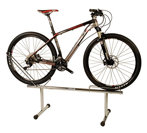 Expositor horizontal para bicicletas plata de pared para optimizar espacio en casa 2