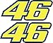 2 x 46 Rossi-Aufkleber.
