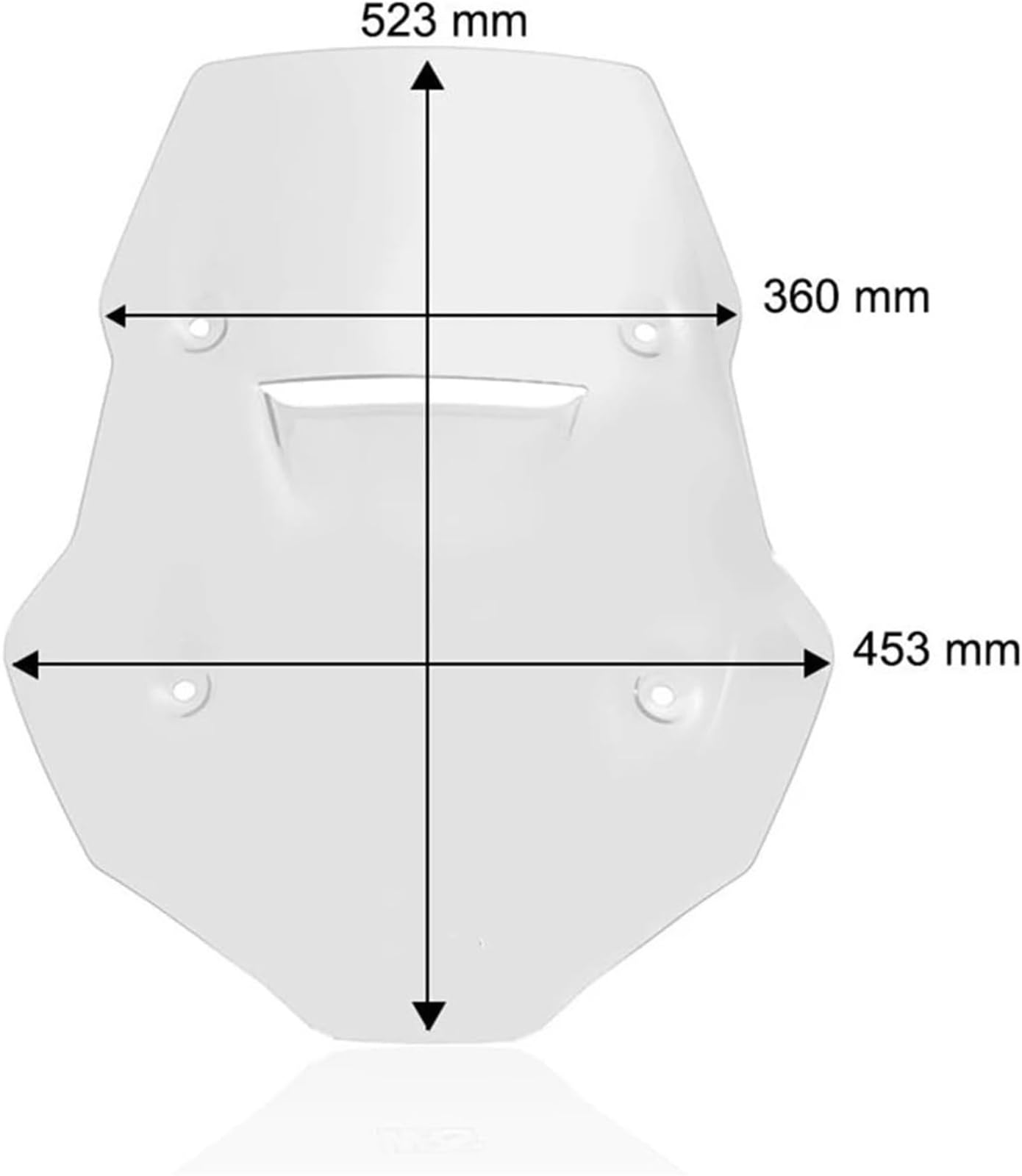 Parabrezza Per Moto Per CFMOTO 800MT 800 MT 2022-2024 Antivento Deflettore Regolabile Parabrezza(Translucent black)