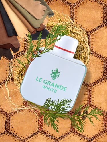 Image of LE GRANDE WHITE EAU DE TOILETTE FOR MEN 3.4 FL. OZ. Woody Aromatic fragrance for men.