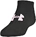 Under Armour Women's Au Essential No-show Socks (Pack 6), Black, Medium