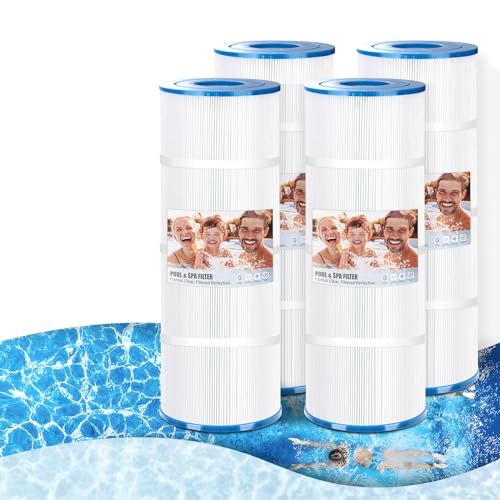 4 Pack Pool Filter Cartridge Compatible with Clean & Clear Plus 320, Pentair CCP320, Waterway Crystal Water 325, Pleatco Advanced PCC80, Filbur FC-1976, C-7470, 178580-Certified with NSF50(80 Sq.ft)