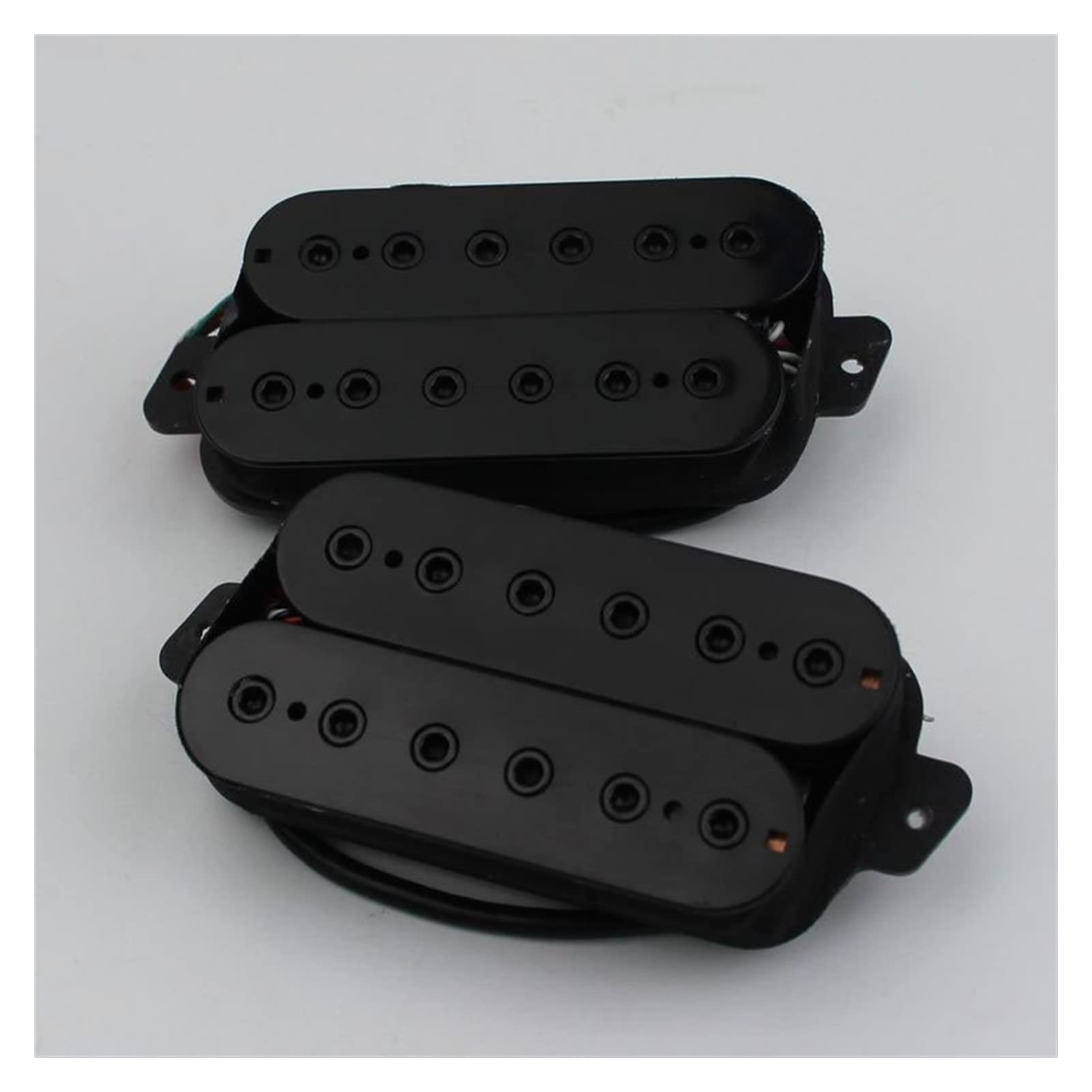 Humbuckers Pickup De Guitarra Fanned Fanned Sin Cabeza para Guitarra Eléctrica De 6 Cuerdas Negro