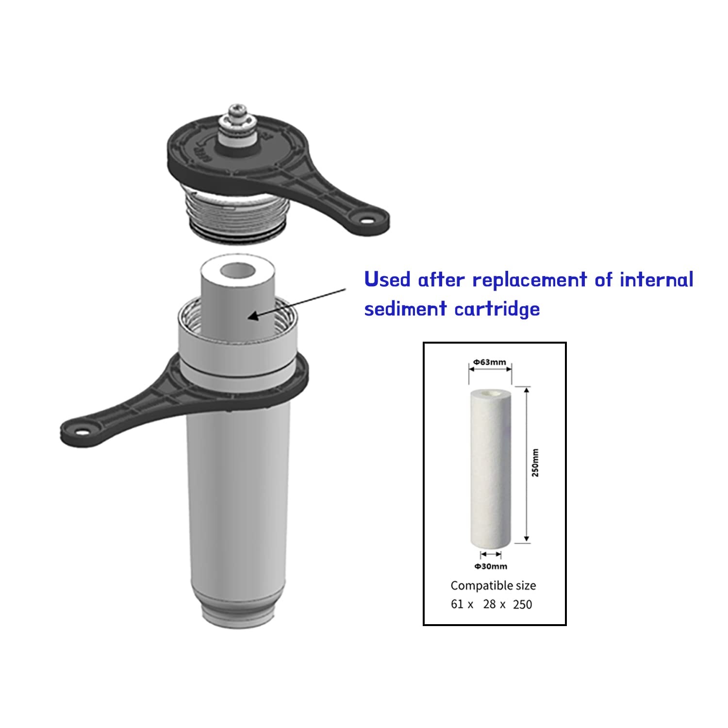FLUUX HFR-SD05 Sediment Filter Cartridge for Under Sink Water Filtration System Water Purifier - Image 4