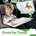 BenBen Travel Tangram Puzzle with Magnetic Wooden Shapes, Extra Large Dual-Sided Magnet Surface, Color Pattern IQ Book, Road Trip Car Plane Game, Educational STEM Travel Toys for Kids Adults