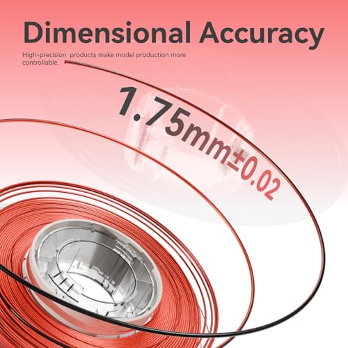 Image of Chitu Systems Conjure Silk Black Red PLA Filament 1.75mm, Shiny Dual Color Gradient 3D Printer Filament 1KG -Smooth Printing, No Clog, Using Reusable Spool Compatible with Bambu Lab Refill