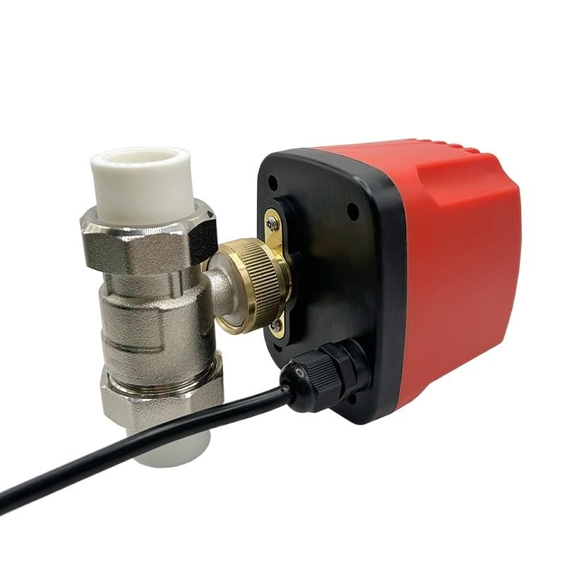 Vanne à Sphère, Vanne À Boisseau Sphérique Thermofusible Double Union Motorisée 2 Fils/3 Fils Étanche IP65 Vanne À Boisseau Sphérique Électrique(DC24V_CR03)