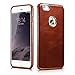 iPhone 6 Plus / 6S Plus Case, Icarercase [Vintage Classic Series] Luxury Premium Genuine Real Leather Case Back Cover with [Ultra Slim] for Apple iPhone 6 Plus / 6S Plus 5.5 Inch (Brown)