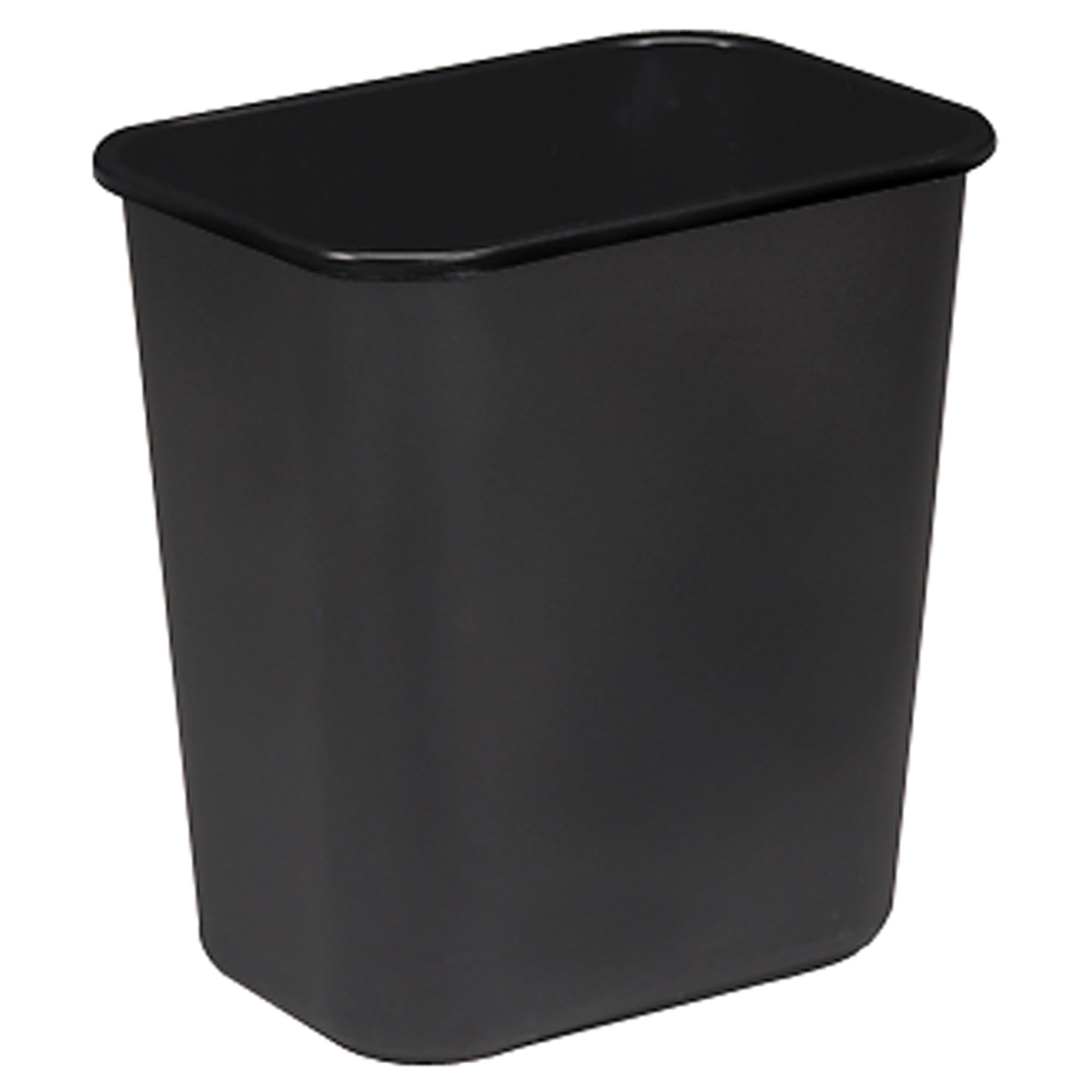 S.P. Richards Company Rectangle Wastebasket, 28 Quart, 14-1/2 x 10-1/2 x 15 Inches, Black (SPR02160) by Sparco