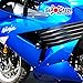 Shogun USA Made Kaw Ninja ZX14 ZX 14 ZX14R 2006 2007 2008 2009 2010 2011 Black No Cut Frame Sliders - 750-4709