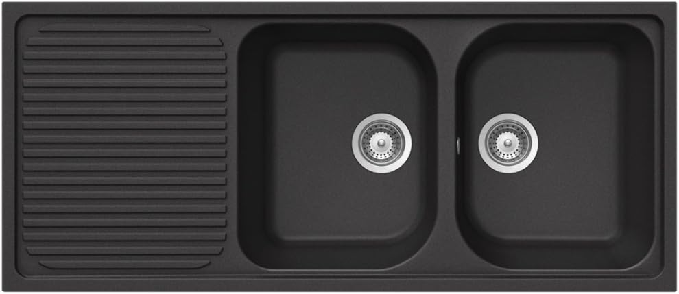 Schock Lithos D200 2.0 Bowl Granite Nero Black Kitchen Sink