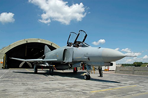F-4F Phantom of the German Air Force in front of a shelter on the airbase Poster Print by Riccardo NiccoliStocktrek Images (17 x 11)