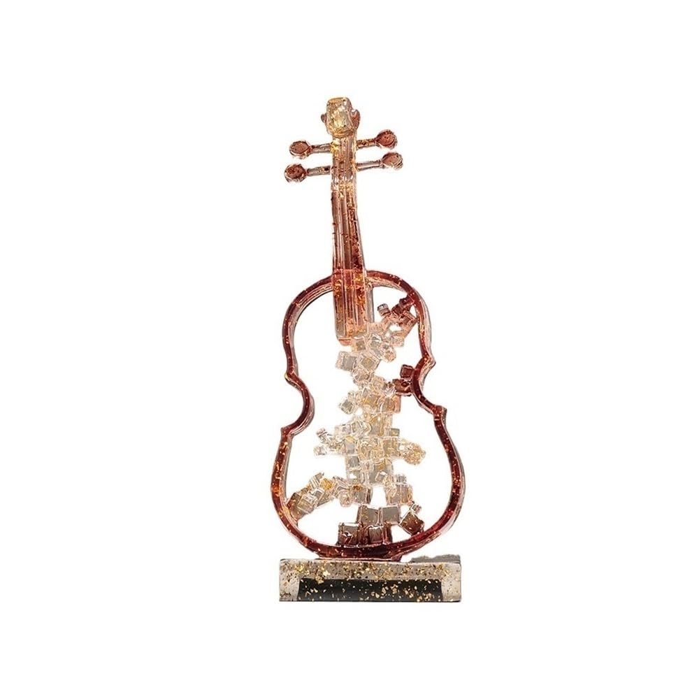 RUOXIUKHBZPS Violin Resin Art Decor - Handcrafted Musical Instrument Ornament for Home Office Desk, Vintage Style Figurine with Exquisite Carving