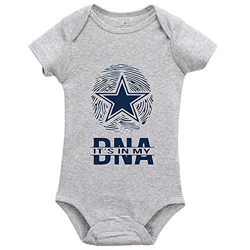 Cowboys It's In My DNA Super Cute Boys And Girls Universal Long Sleeve Bodysuits