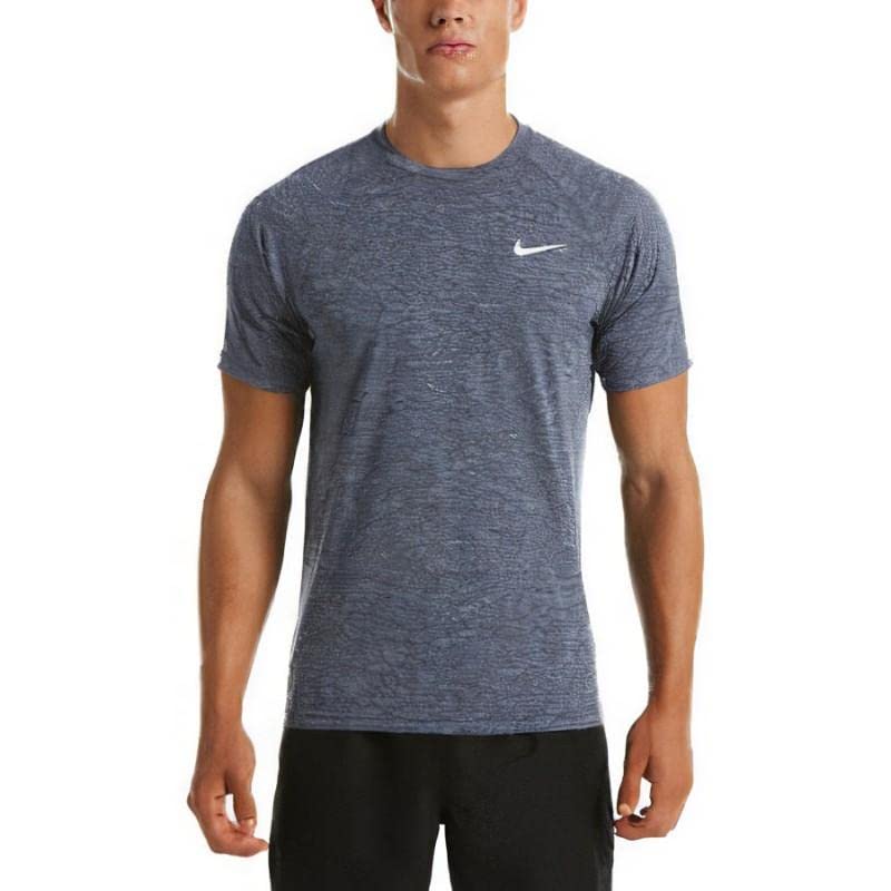 Nike Men's DRI-FIT UPF 40+ Tee (Medium, Midnight Navy)