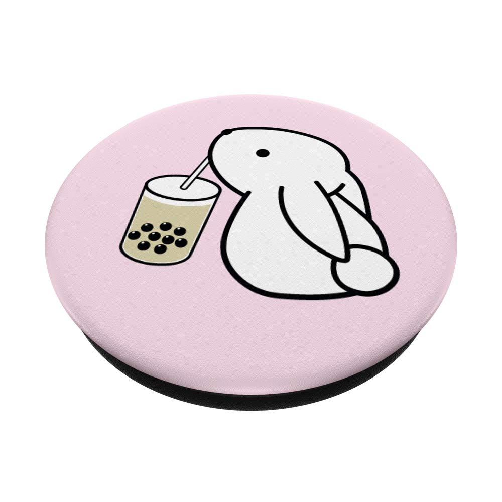 Boba Bubbles Cute Bunny Drinking - Swappable PopSocket For Phone Cases ...