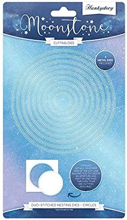 Hunkydory - Moonstone Duo-Stitched Circles Nesting Die Set - 9 Dies - MSTONE452