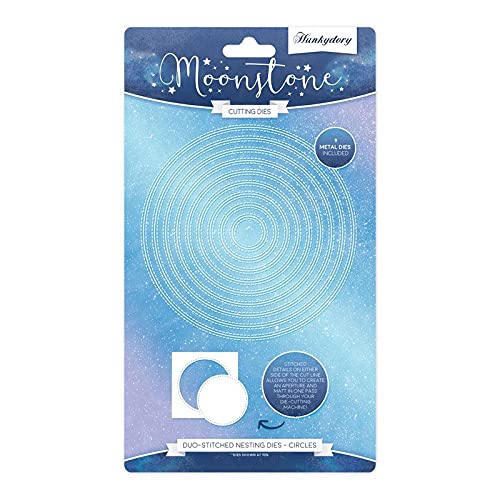 Hunkydory - Moonstone Duo-Stitched Circles Nesting Die Set - 9 Dies - MSTONE452