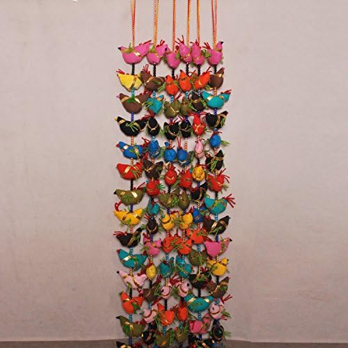 Birds Traditional Indian Tota Wall / Door Hanging with Bell