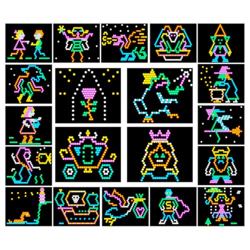 Fairy Tale - Pattern Refill Template Sheets for Lite Brite Ultimate Classic - 20 Pack (6.75x8)