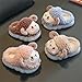 Zonkacen Infant Boys Girls Non Slip Lightweight Fashion Winter Home Shoes for Indoor House Bedroom Living Room Walk Playing Holiday Snow Cold Weather Coffee Little Kid 11.5-12