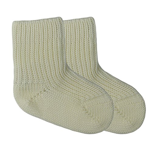 SamWo, Chaussettes 100 % laine mérinos naturelle de qualité supérieure. - Beige - 19-22