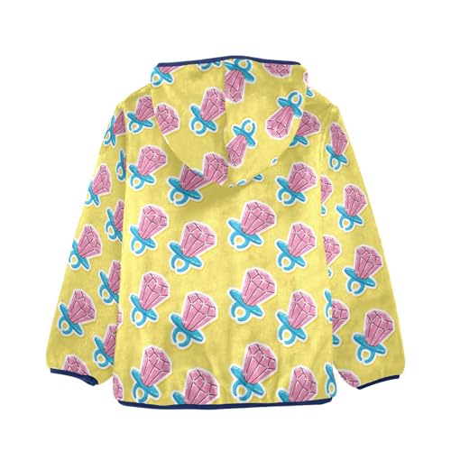 Funny Children Lollipop Ring Pop Girls Fleece Jacket Girls Fall Jacket Girls Zip Up Hoodie Girls Sherpa Jacket 2-10T2