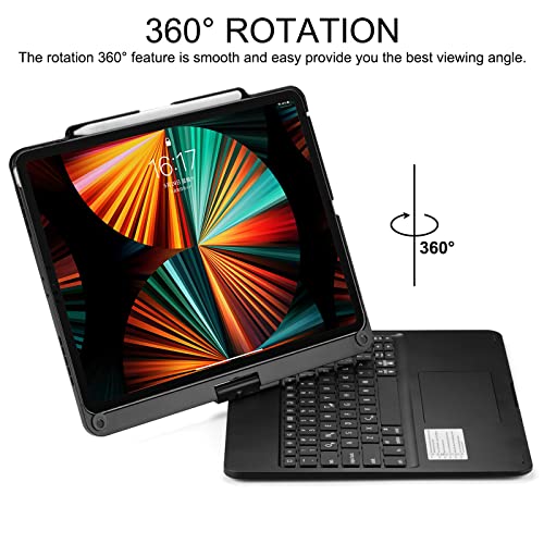 Huafly - Custodia per tastiera per iPad Pro 12.9