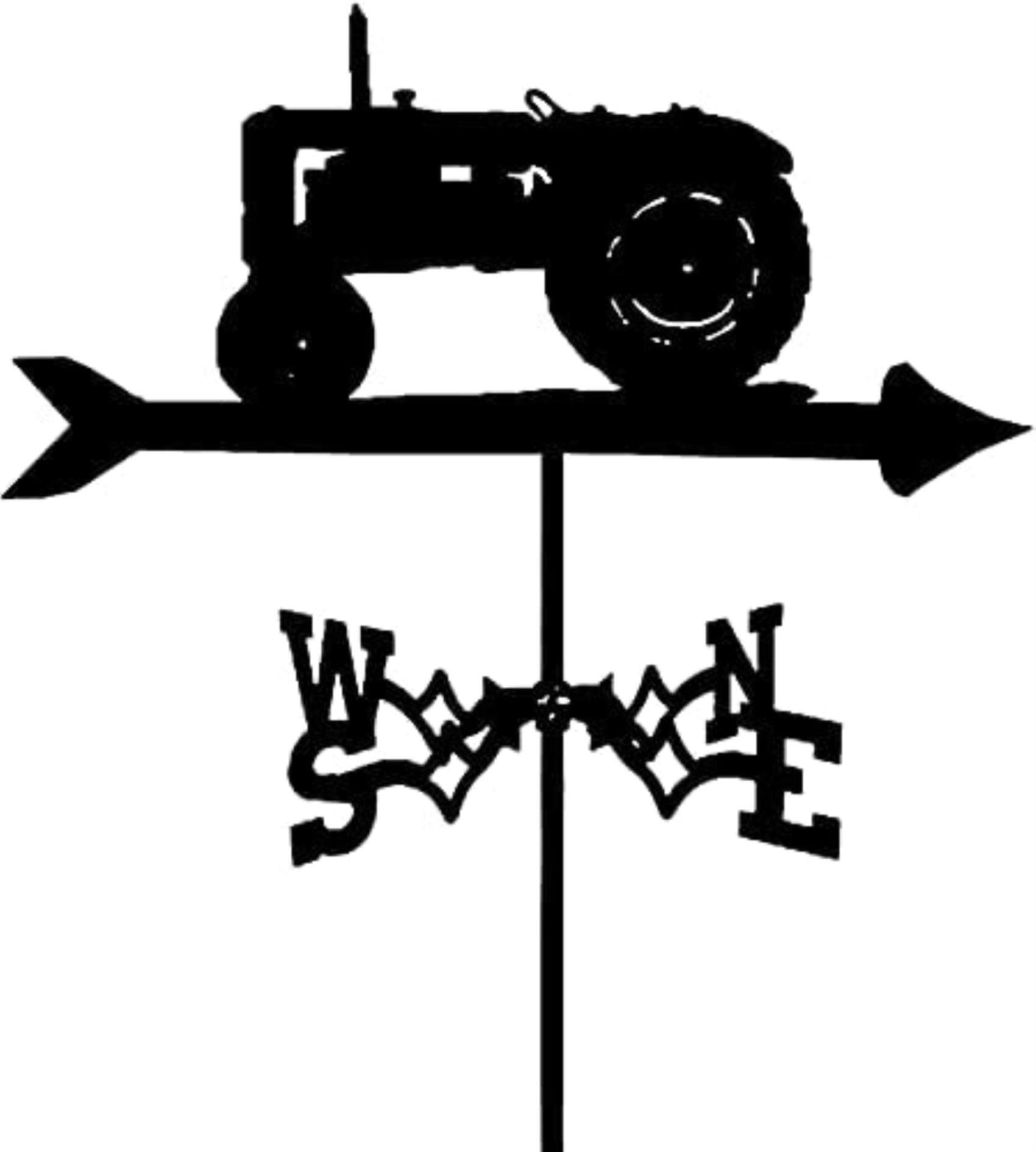 Weather Vane Stainless Steel Wind Direction Indicator Durable Retro Farm Garden Stake Weathervane Garden Courtyard Decoration Professional Measuring Tool (Color : Tractor)