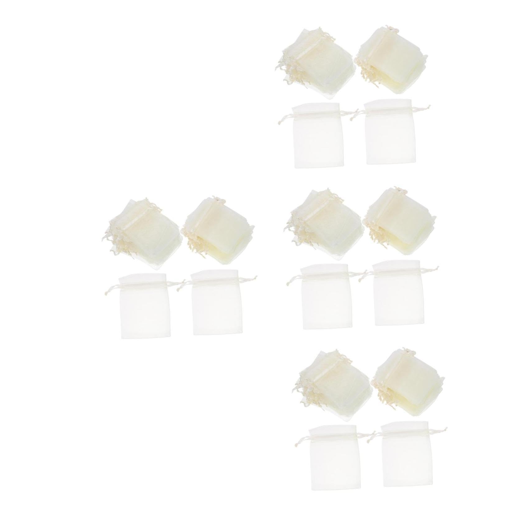minkissy 400 Pz Sacchetto in Organza Borse Per Gioielli in Rete Con Coulisse Sacchetti Di Organza Sacchetti Di Caramelle Trasparenti Bustina Di Profumo Coulisse Per Borse in