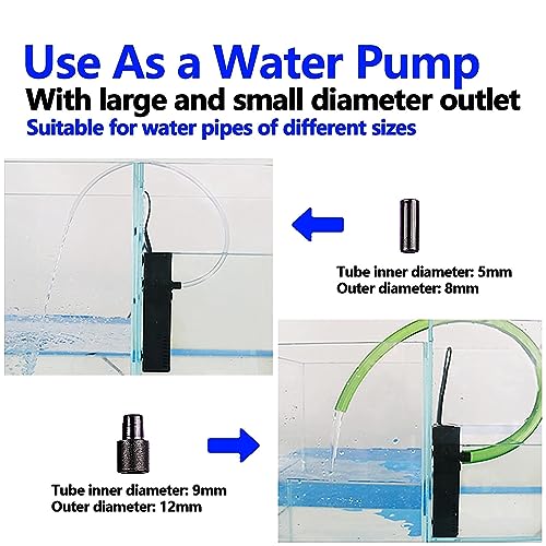 Tararium 2W-411B (79 GPH, FOR 2.5-15 GAL. TANKS) Aquarium Filter Small Betta Fish Tank Filter For 2-15 Gallon Silent 4-In-1 Adjustable Air Flow Fish Turtle Shrimp Tank Filter Submersible Aquarium Internal Filter 79 Gph Biochemical Rainwater thumb #7