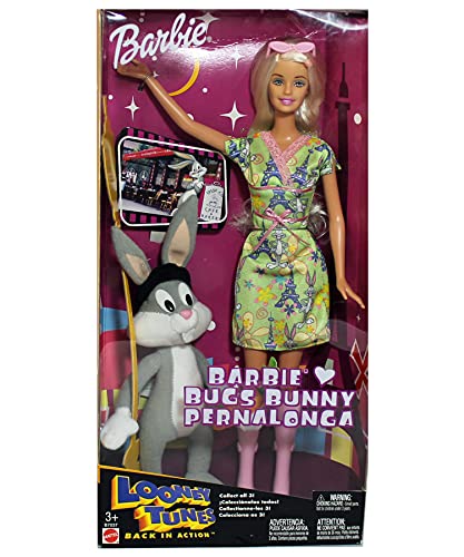 Muñeca Barbie Looney Tunes con Bugs Bunny miniatura 1