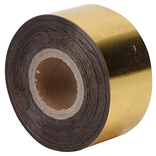 Fydun - Papier do tłoczenia na gorąco - 120 metrów/rolka - szerokość 3 cm - Złoty - 1 arkusz - Gładka powierzchnia i doskonały efekt stemplowania