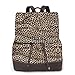 Produktbild JAYWIS Leopardenmuster Druck Mode Leicht Frauen Rucksack Wasserdicht Multifunktional Reise Schule Schulter Duffel Tasche Ultraleicht Und Tragbar Für Reisen Schule Und Den Täglichen Gebrauch, Schwarz ,