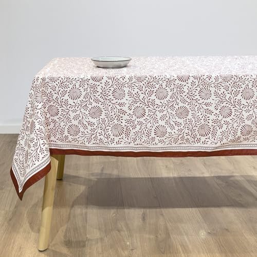 NAF NAF Mantel resinado Antimanchas 100% algodón Rajasthan 150x250 cm