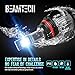BEAMTECH LED Bulbs, 10000LM 60W 6500K Extremely Super Bright 30mm Heatsink Base Conversion Kit,Xenon White Small Size Halogen Replacement