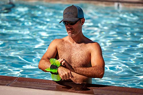 AquaLogix New All Purpose Hybrid Aquatic Training Fin - Sulfur/Yellow - Includes Online Link to Access Demonstration Video with 30 Sample Exercises - Easy Assembly Required