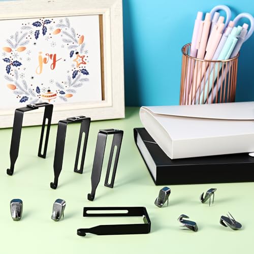 LEIFIDE Conjunto de ganchos de cubículo, 6 peças de ganchos de parede de painel de tecido e 4 cabide