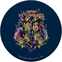 Vista 3 de Harry Potter Hogwarts PopSockets PopGrip con escudo floral multicolor