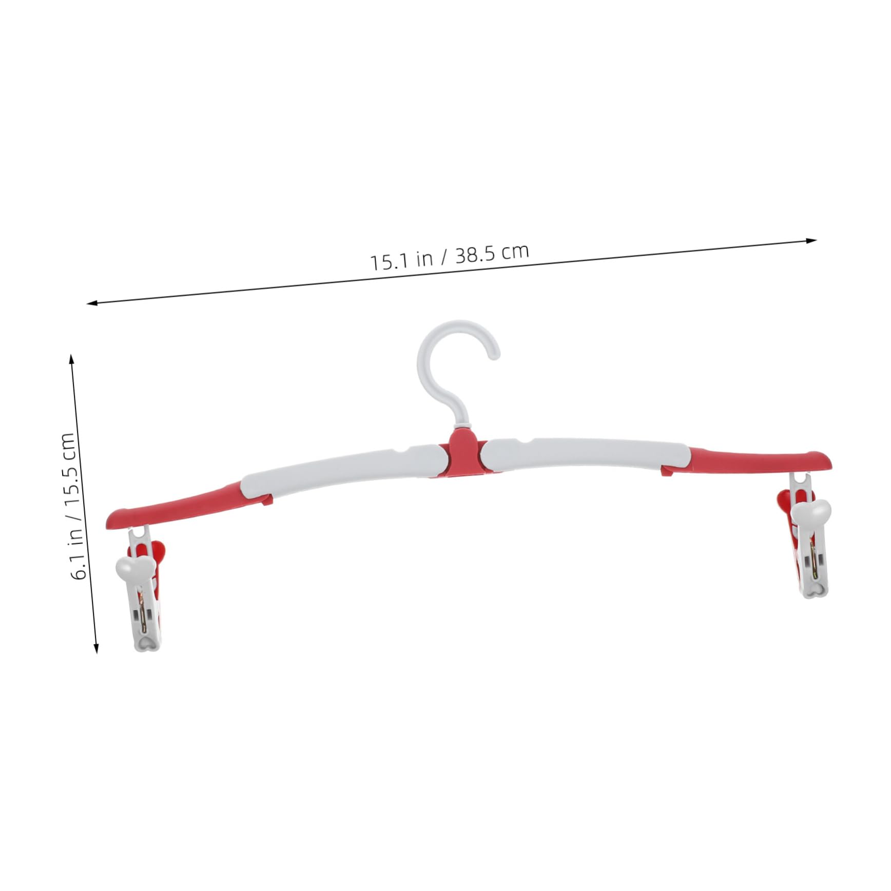 LIFKOME 5Pcs Portable Folding Clothes Hangers Space Saving Travel Hangers with Clips for Clothes Drying Lightweight and Compact for Outdoor and Home Use Sturdy Material