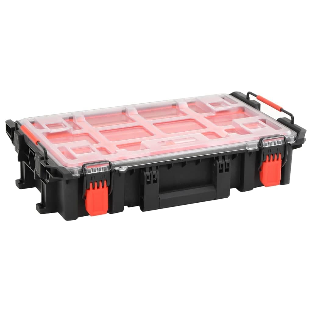 Valigia per viaggi in aereo, portatile, nera, rigida, 55,5 x 34,5 x 13,5 cm, in polipropilene e ABS, antiurto, impermeabile, con inserto in schiuma, per attrezzature fotografiche ed esterni