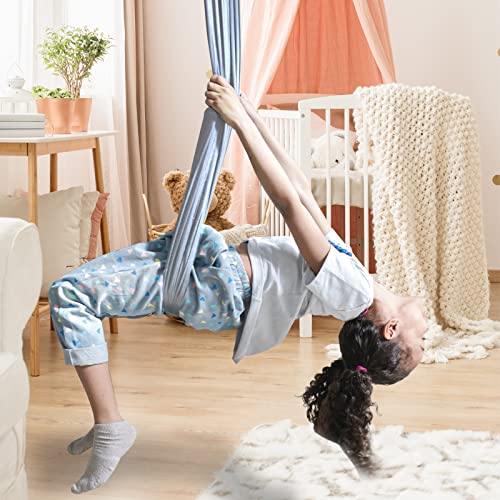 Chihee Sensory Swing Therapy Swing Hammock Indoor Outdoor for Kids, Hardware Included, Soft Breathable Nylon Cuddle Swing Joy Hammock for Child Adult with Autism, ADHD, Aspergers, Sensory Integration - Image 3
