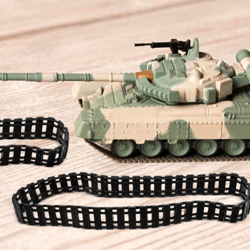 ORFOFE 2 Piezas Pistas de Tanque Pista de Plástico de Repuesto DIY Coche de Juguete - imagen 9