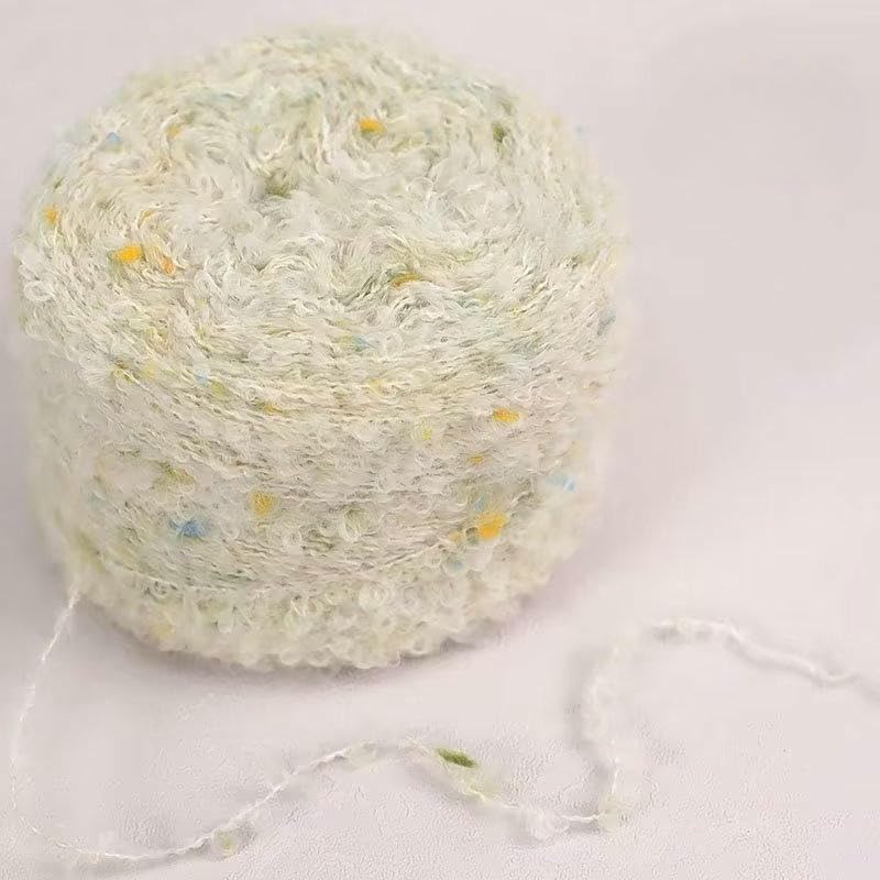 5/10 Piezas 50 g Hilo Bouclé de Colores, Mezcla de Lana, para Tejer a Mano, para Tejer suéteres, Gorros, Bufandas y Mantas